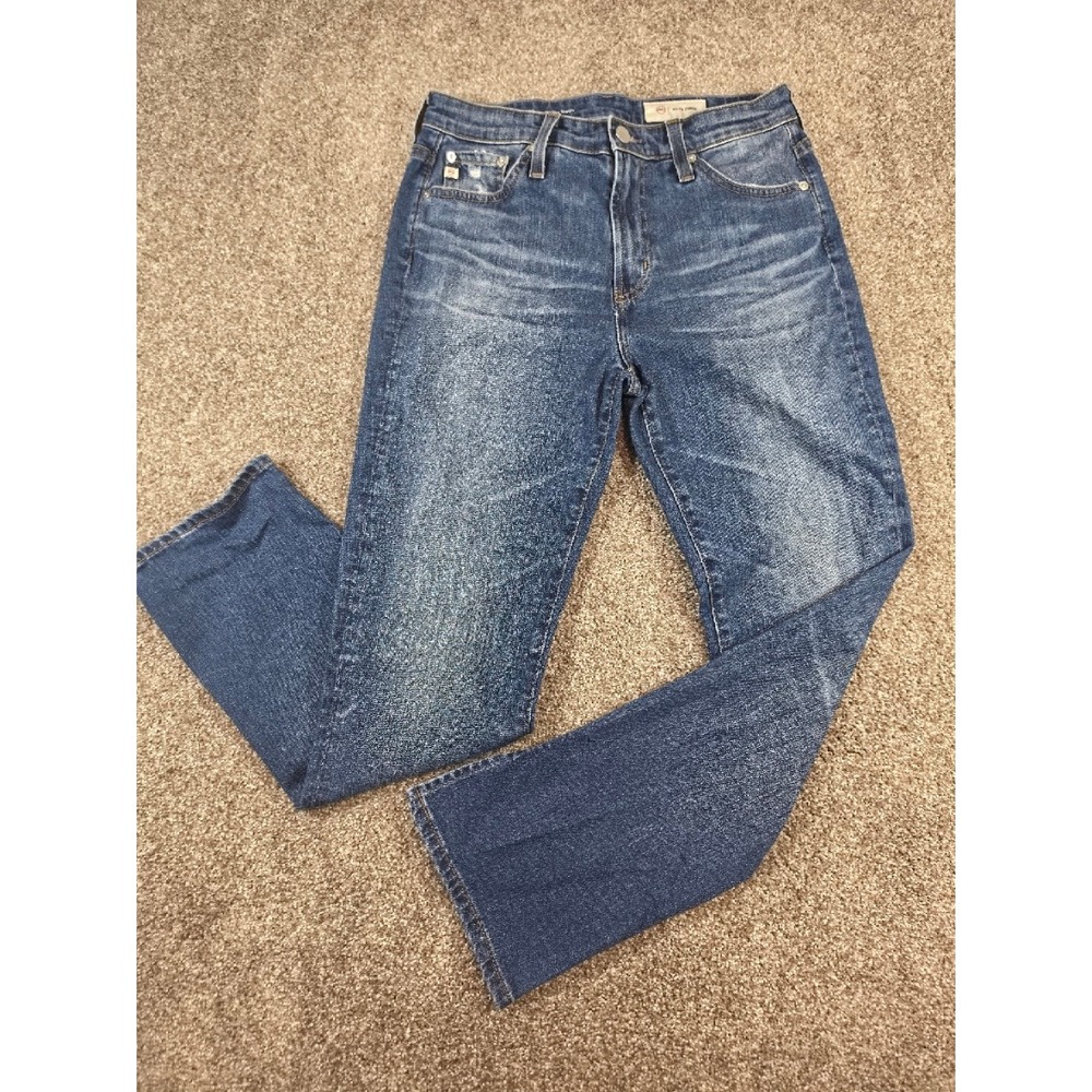 AG Adriano Goldschmied Mari Crop Jeans 15 Years Prague Mid-Rise Slim Straight 26